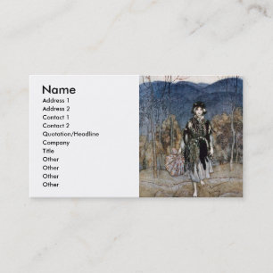 Tarjeta De Visita Ella fue adelante, y fue adelante, y fue adelante