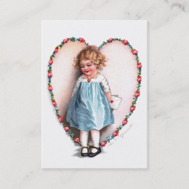 Tarjeta De Visita Ellen H. Clapsaddle: Al un amor de I (Anverso)