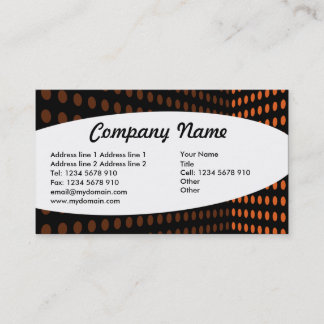 Tarjeta De Visita Elliptical - Esquina de tono - Naranja