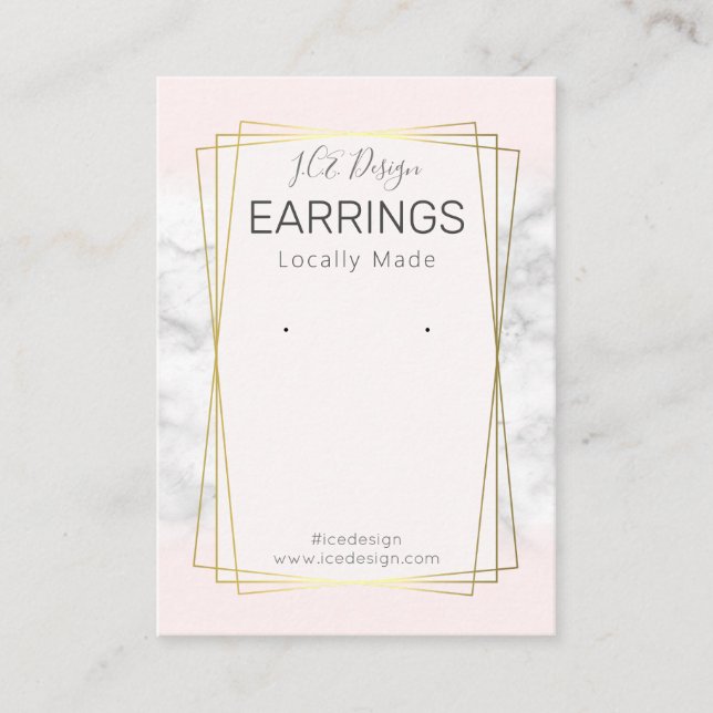 Tarjeta De Visita Embalaje de presentación de cartones dorados de má (Anverso)