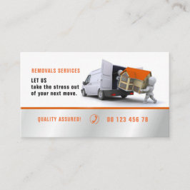 Tarjeta De Visita Embalando y desempaquetando el servicio, servicio