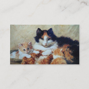 Tarjeta De Visita Embarque veterinario del gato de la clínica -