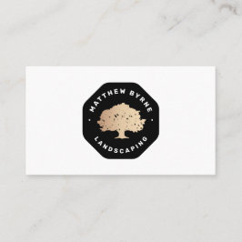 Tarjeta De Visita Emblem Busin, paisajista de árboles