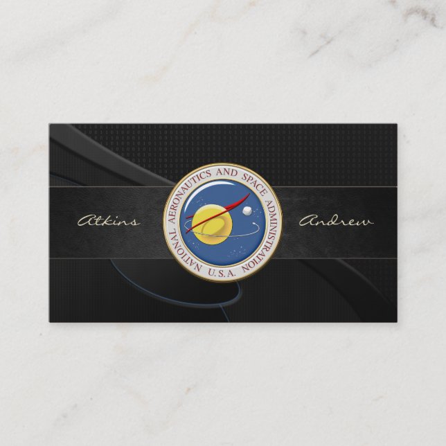Tarjeta De Visita Emblema de la NASA [3D] (Anverso)