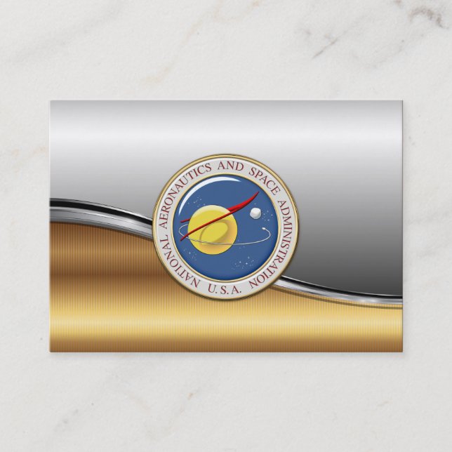 Tarjeta De Visita Emblema de la NASA [3D] (Anverso)