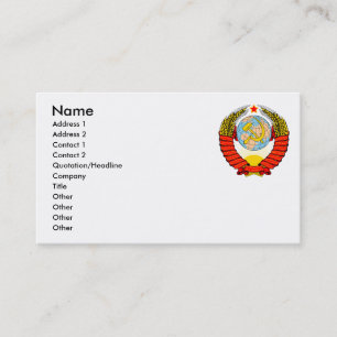 Tarjeta De Visita Emblema soviético
