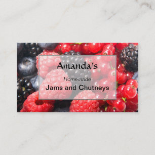 Tarjeta De Visita Embutidos caseros y chutneys profesionales