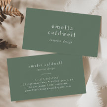 EMELIA Rustic Simple Sage Green Olive Boho