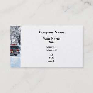 Tarjeta De Visita Emergencia de invierno