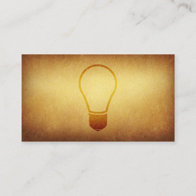 Tarjeta de visita empapelada de las ideas del (Anverso)