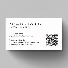 Tarjeta De Visita Empleado moderno de QR Code Company