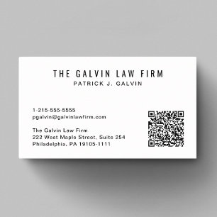 Tarjeta De Visita Empleado profesional de la empresa de códigos QR