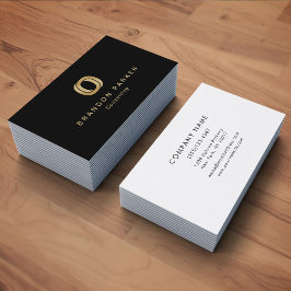 Tarjeta De Visita Emprendedor con logotipo profesional simple