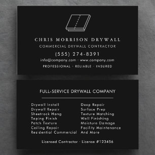 Tarjeta De Visita Empresa de Acabado de Drywall Sheetrock