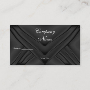 Tarjeta De Visita Empresa de Bolsa de Seda de Carbón Elegante