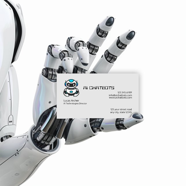 Tarjeta De Visita Empresa de Chatbot de Inteligencia Artificial (Subido por el creador)