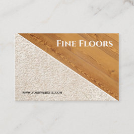 Tarjeta De Visita Empresa de construcción de instalación de suelos