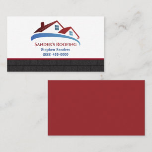 Tarjeta De Visita Empresa de construcción de techos de Shingles