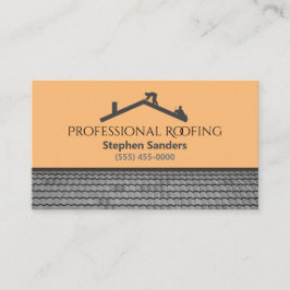 Tarjeta De Visita Empresa de construcción de techos profesionales