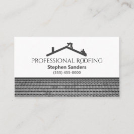 Tarjeta De Visita Empresa de construcción de techos profesionales