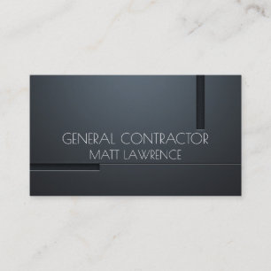Tarjeta De Visita Empresa de construcción del Generador de Contratis