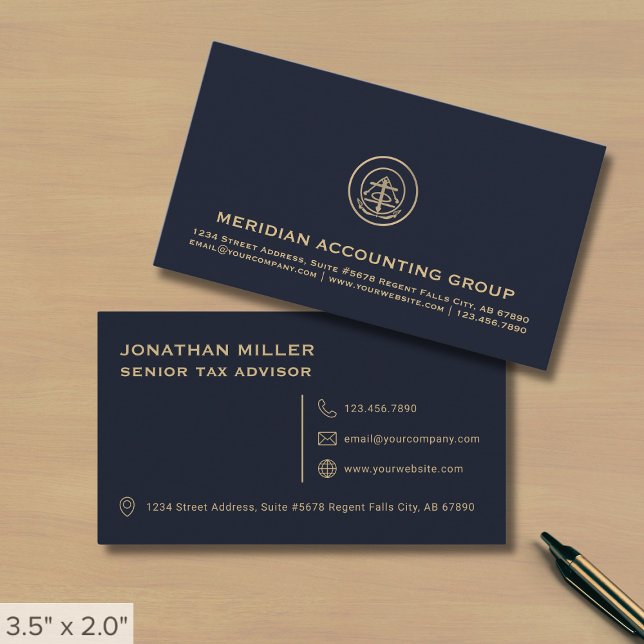 Tarjeta De Visita Empresa de contabilidad profesional (Subido por el creador)