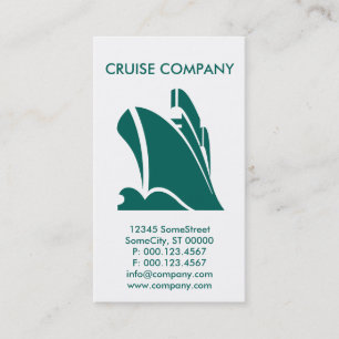Tarjeta De Visita Empresa de cruceros personalizado