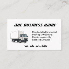 Tarjeta De Visita Empresa de desplazamiento de los servidores de con