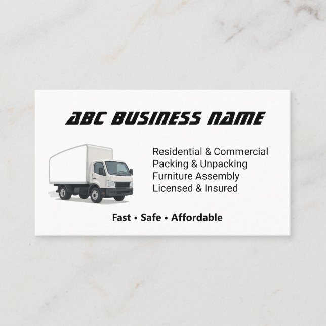 Tarjeta De Visita Empresa de desplazamiento de los servidores de con (Anverso)