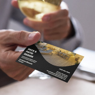 Tarjeta De Visita Empresa de diseño de cubiertas y patios