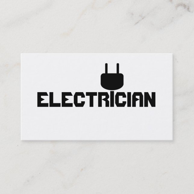 Tarjeta De Visita Empresa de Electricidad Eléctrica (Anverso)