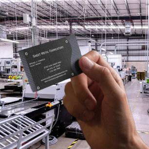Tarjeta De Visita Empresa de fabricación metalizado