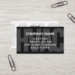 Tarjeta De Visita empresa de instalación de aire acondicionado HVAC