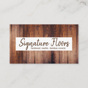 Tarjeta De Visita Empresa de instalación de pisos para Suelos moder