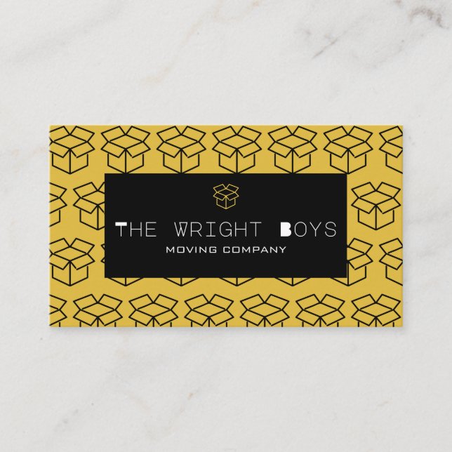 Tarjeta De Visita Empresa de mudanza profesional (Anverso)