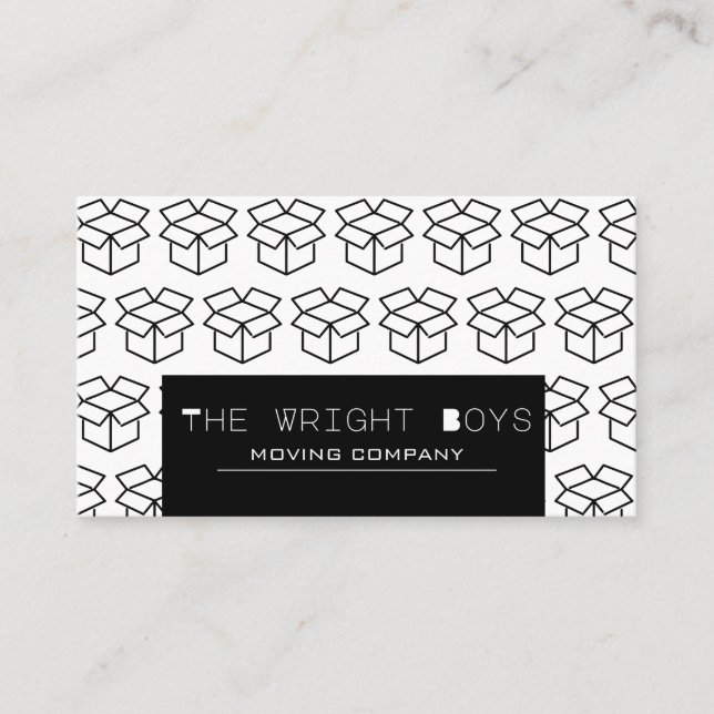 Tarjeta De Visita Empresa de mudanza profesional (Anverso)