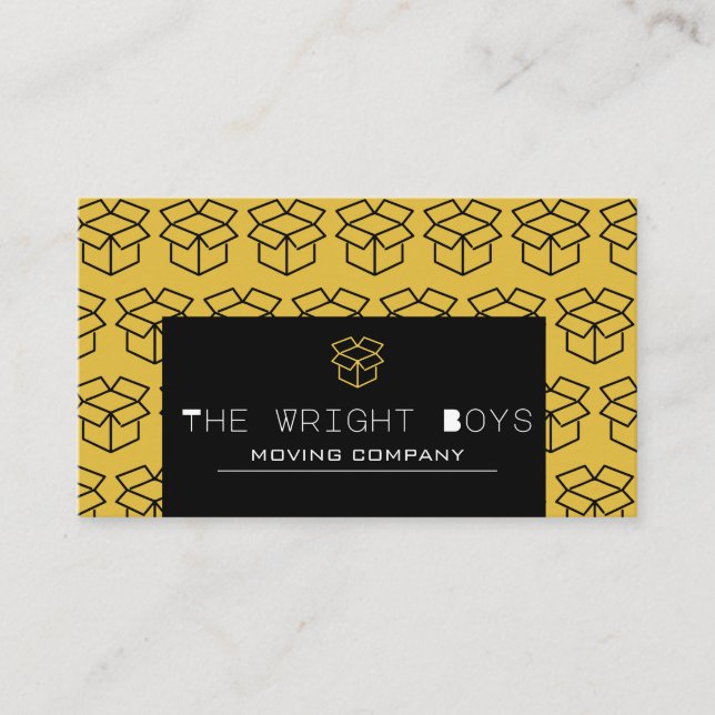 Tarjeta De Visita Empresa de mudanza profesional (Anverso)