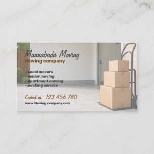 Tarjeta De Visita Empresa de mudanzas Servicio de camiones de mudanz