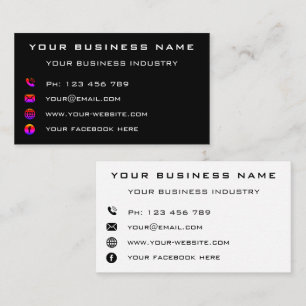 Tarjeta De Visita Empresa de negocios Profesional Personalizado Mode