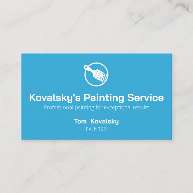 Tarjeta De Visita Empresa de pintura | Profesional (Anverso)