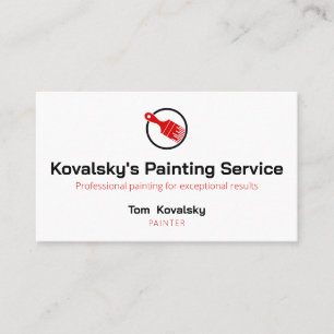 Tarjeta De Visita Empresa de pintura   Red profesional