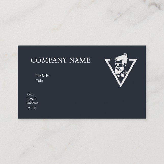 TARJETA DE VISITA EMPRESA DE PLANTILLA BÁSICA (Anverso)
