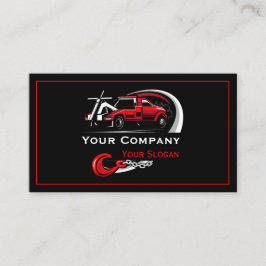 Tarjeta De Visita Empresa de Remolque Profesional, Servicio de Trans