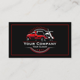 Tarjeta De Visita Empresa de Remolque Profesional, Servicio de Trans