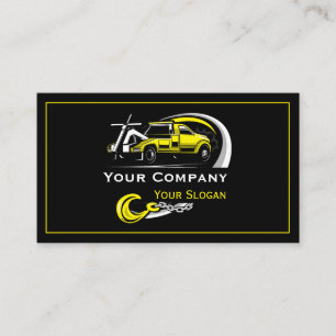Tarjeta De Visita Empresa de Remolque Profesional, Servicio de Trans