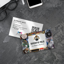 Tarjeta De Visita Empresa de reparación de equipos | Sparepart White