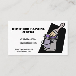 Tarjeta De Visita Empresa de servicios de pintura
