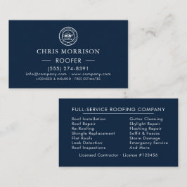 Tarjeta De Visita Empresa de techado | Servicios de logotipos person