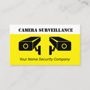 Tarjeta De Visita Empresa de vigilancia de cámaras de seguridad