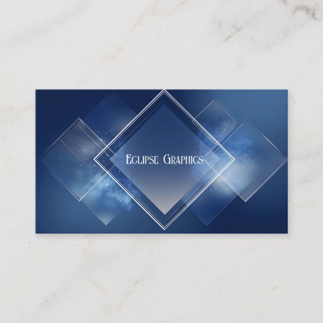 Tarjeta De Visita Empresa geométrica Minimalista moderna (Anverso)